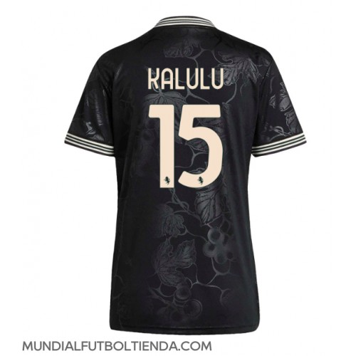 Camiseta Juventus Pierre Kalulu #15 Tercera Equipación Replica 2025-26 para mujer mangas cortas Camiseta Juventus Pierre Kalulu #15 Tercera Equipación Replica 2025-26 para mujer mangas cortas